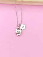 Silver Pig Charm Necklace, N22
