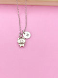 Silver Pig Charm Necklace, N22