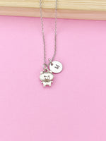 Silver Pig Charm Necklace, N22