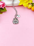 Silver Hamster Charm Necklace, Hamster Pet Shop Gifts, N1881A