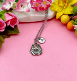 Silver Hamster Charm Necklace, Hamster Pet Shop Gifts, N1881A