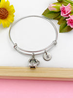Silver Retro Telephone Charm Bracelet, N 1771
