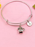 Silver Retro Telephone Charm Bracelet, N 1771