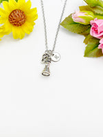 Silver Torch Flashlight Charm Necklace, N1460C