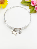 Silver Flying Pig Charm Bracelet, Pig with Wing Charm, N1743E