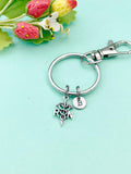 Silver RN Charm Keychain, N2586A