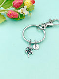 Silver RN Charm Keychain, N2586A