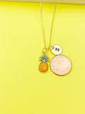 Gold Pineapple Charm Necklace, AN2193
