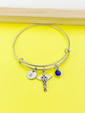 Vet Veterinarian Bracelet, Caduceus Veterinarian Charm, Vet Tech Graduation Gift, Veterinarian Grad Student Gifts, Personalized Gift, N1707