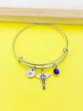 Vet Veterinarian Bracelet, Caduceus Veterinarian Charm, Vet Tech Graduation Gift, Veterinarian Grad Student Gifts, Personalized Gift, N1707