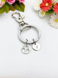 Silver Aries Charm Keychain, Constellation, Zodiac Sign, N5957