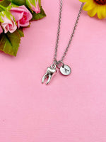 Silver Tooth Charm Necklace, Dentist Gift, N3642