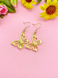 Gold Butterfly Charm Earrings, N131M