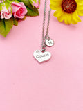 Silver Cousin Charm Necklace, N925A