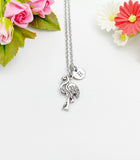 Silver Flamingo Charm Necklace, N5298