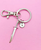 Silver Dagger Charm Keychain, Sword Keychain, N3617