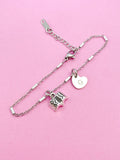 Silver Open Book Charm Bracelet, Book Lover Gift, N916B