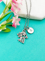 Silver Treehouse Charm Necklace, N4370