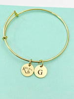 Gold Cornhole Charm Bracelet, D207A