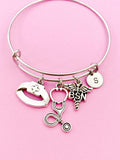 Silver Bachelor of Science Nursing BSN Charm Bracelet Gifts, N261B