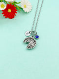 Silver Apple Pie Charm Necklace, N5429