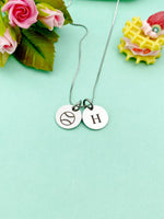 Silver Softball Charm Necklace, D377A