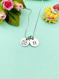 Silver Softball Charm Necklace, D377A