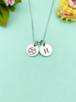 Silver Softball Charm Necklace, D377A