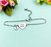 Gold or Silver Soul Sister Charm Bracelet, Tarnish Resistant, D291A