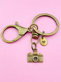 Bronze Camara Charm Keychain, N5813