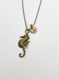 Bronze Seahorse Charm Necklace, N5819