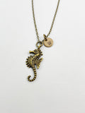 Bronze Seahorse Charm Necklace, N5819