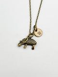 Bronze Elephant Charm Necklace, N5820