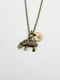 Bronze Elephant Charm Necklace, N5820