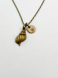 Bronze Sea Snail Shell Charm Necklace, N5821
