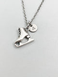 Silver Skates Shoe Charm Necklace, N5829