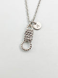 Silver Lasso Knot Rope Charm Necklace, String, N5833