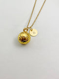 Gold Soccer Ball Charm Necklace, N5847A