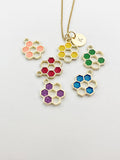 Gold Honeycomb Charm Necklace, N5851