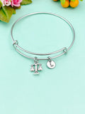 Silver Justice Scale Charm Bracelet, N1531