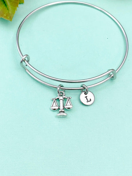 Silver Justice Scale Charm Bracelet, N1531