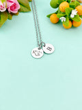 Silver Cornhole Charm Necklace, D228
