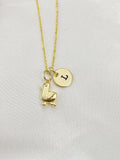 Gold Cute Duckling Duck Charm Necklace, N5970