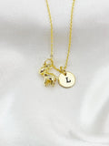 Gold Cute Donkey Charm Necklace, N5971