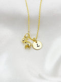 Gold Cute Donkey Charm Necklace, N5971
