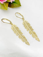 Gold Leaf Charm Earrings, N5973