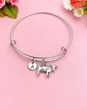 Silver Cow Charm Bracelet, N1489A