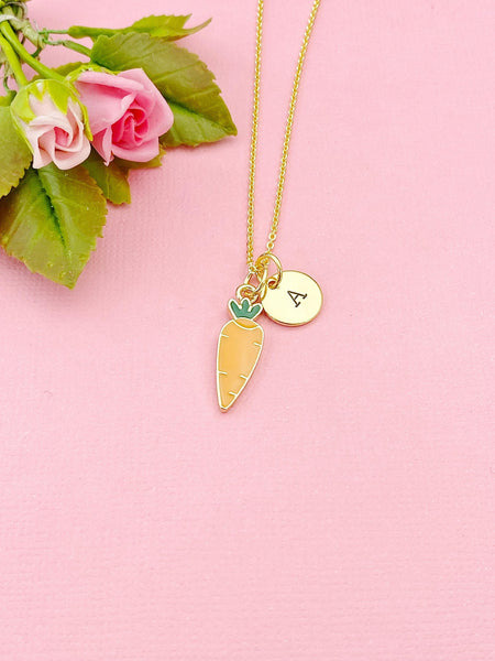 Gold Carrot Charm Necklace, N3574