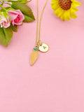 Gold Carrot Charm Necklace, N3574