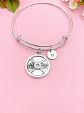 Silver Barbell Charm Bracelet, N5981